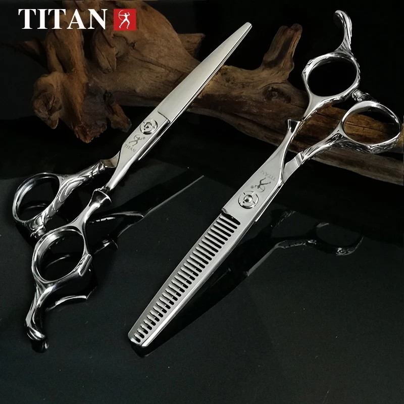 قیچی آرایشگری تیتان مدل B60 مجموعه 2 عددی قیچی آرایشگری تیتان مدل B60 مجموعه 2 عددی