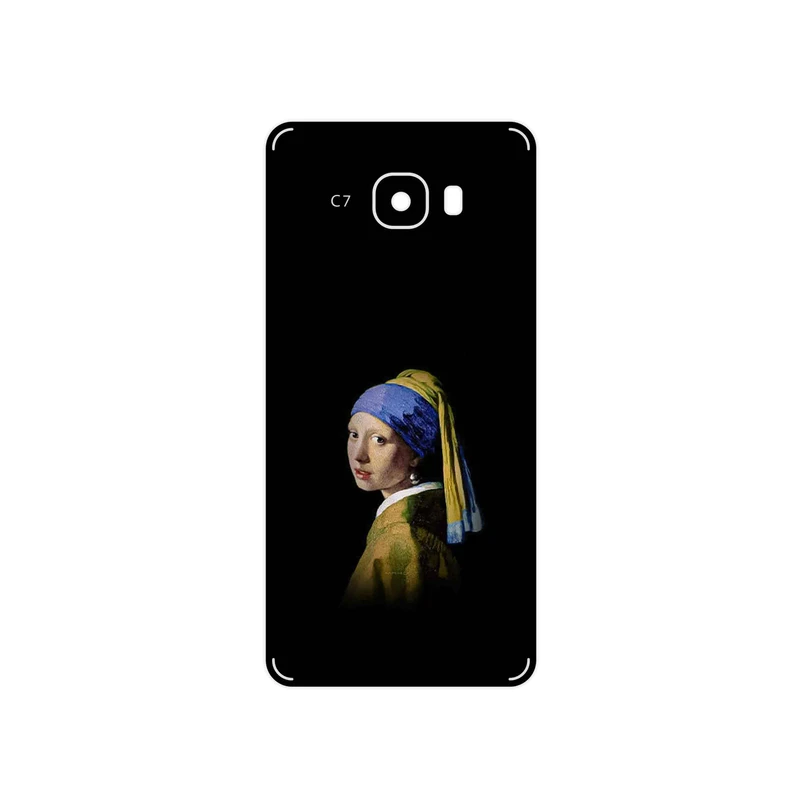 برچسب پوششی ماهوت مدل Girl with a Pearl Earring of Vermeer مناسب برای گوشی موبایل سامسونگ Galaxy C7