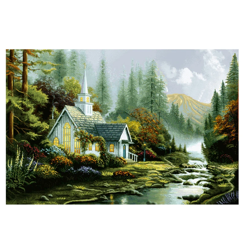 نخ و نقشه تابلوفرش طرح منظره کد 23194