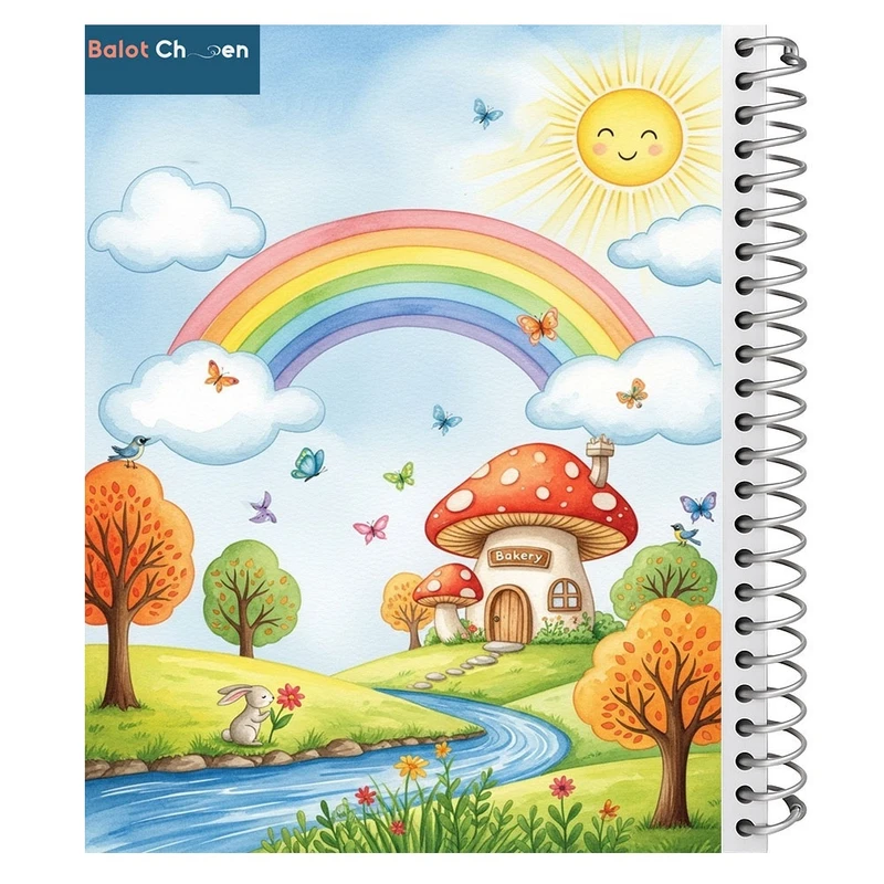 دفتر نقاشی 60 برگ بلوط چین مدل طرح منظره کد A4-N6-MAN394