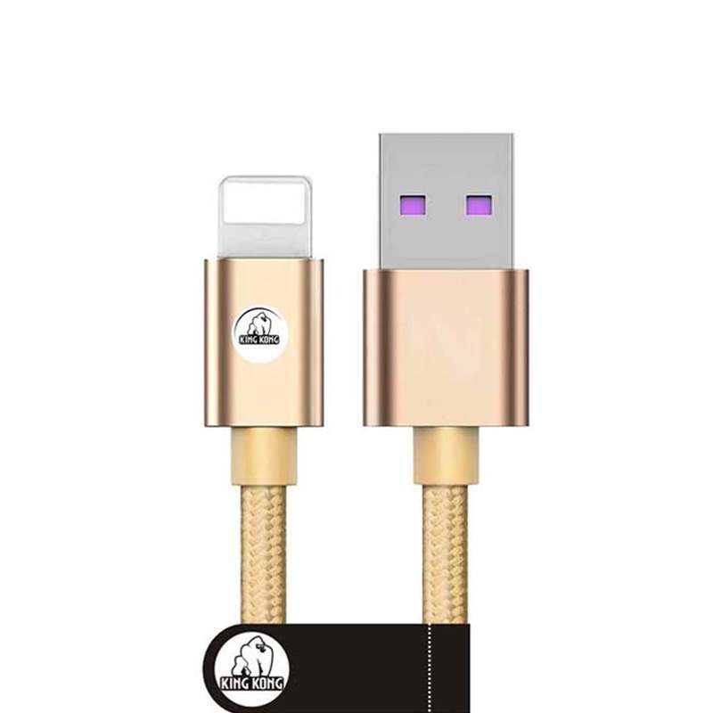 کابل تبدیل USB به لایتنینگ کینگ کونگ مدل SUPER-GRN11 طول 0.3 متر