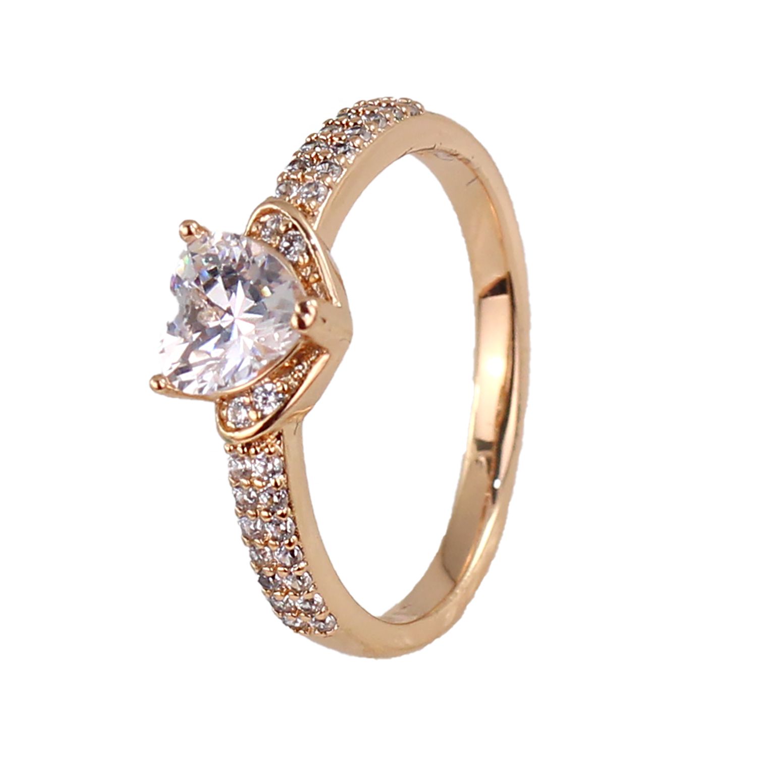 انگشتر زنانه ژوپینگ مدل قلب کد R308 -  - 1