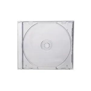 قاب سی دی و دی وی دی پهن شفاف مدل 1b بسته 10 عددی