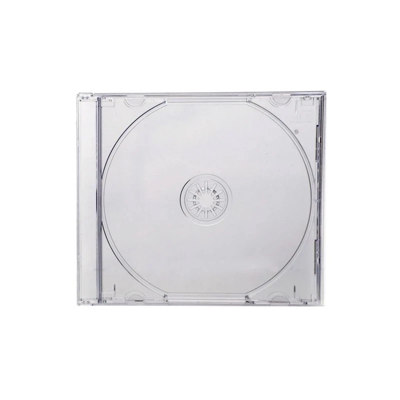 قاب سی دی و دی وی دی پهن شفاف مدل 1b بسته 10 عددی