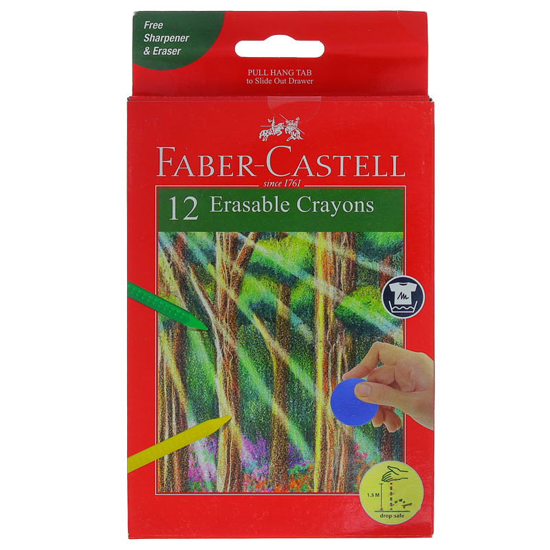 پاستل 12 رنگ فابر کاستل مدل گریپ