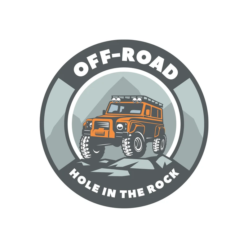 استیکر و برچسب بدنه خودرو طرح آفرود مدل گودال