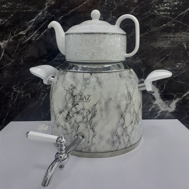 ست کتری و قوری نزاز طرح سنگ
