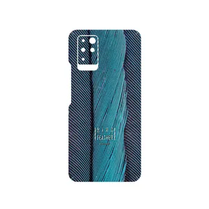 MAHOOT Turquoise feathers Cover Sticker for Infinix Note 10