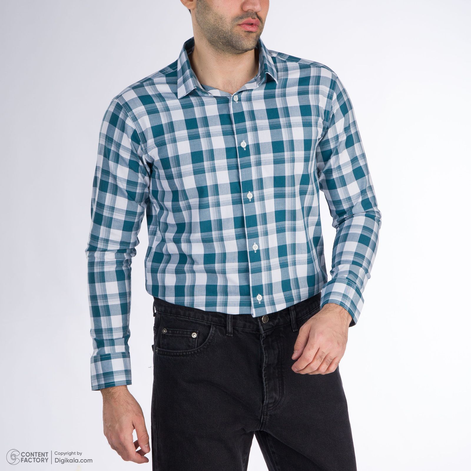 پیراهن آستین بلند مردانه باینت مدل 2261701-49 -  - 8