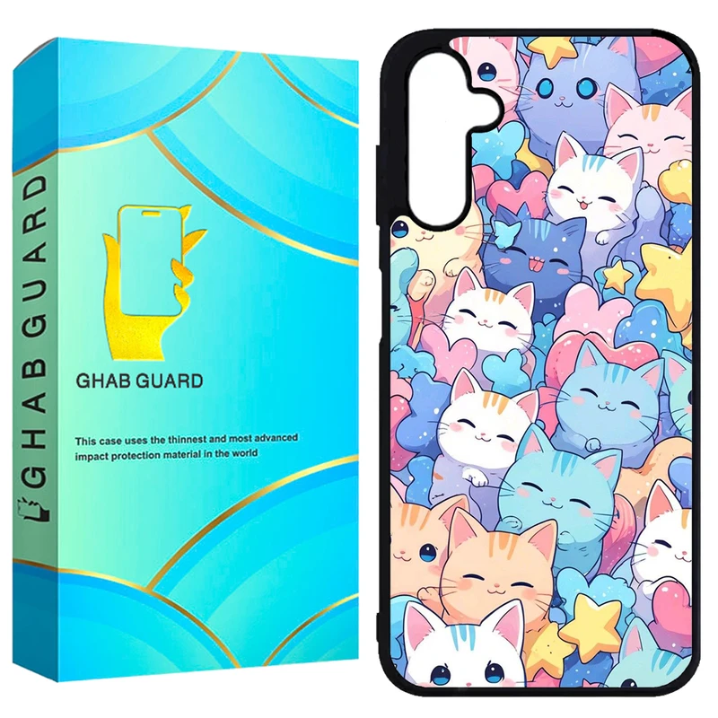 کاور قاب گارد طرح گربه مدل GCHPA25 مناسب برای گوشی موبایل سامسونگ Galaxy A25