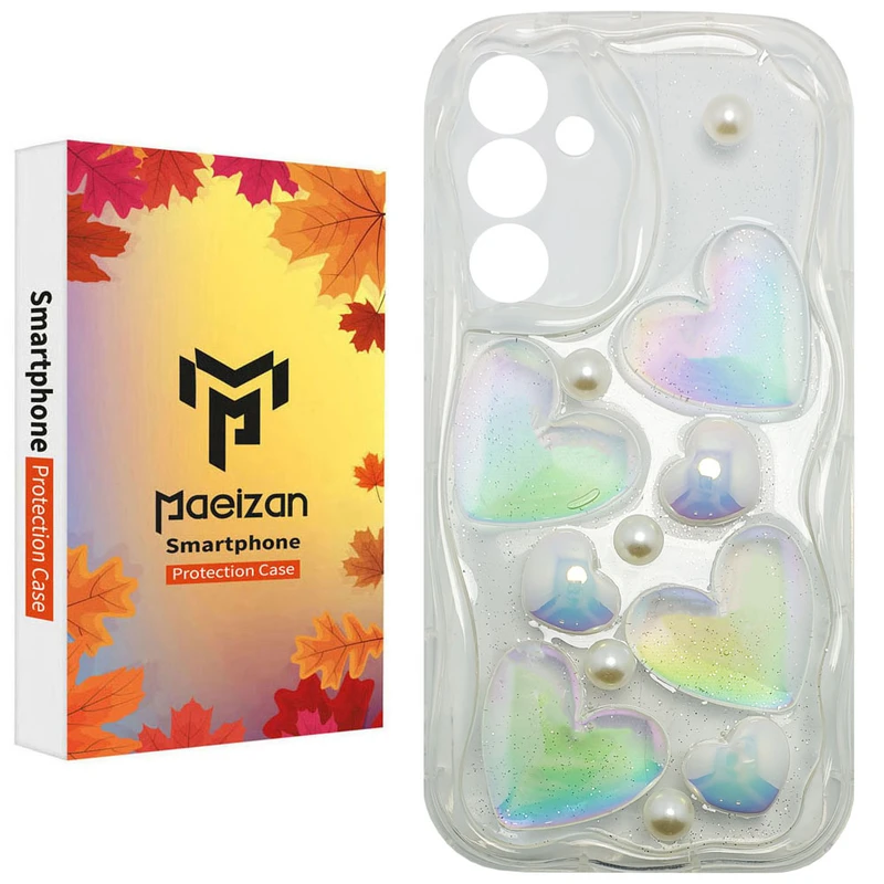 کاور پاییزان مدل قلب برجسته هولوگرامی طرح لاکچری مناسب برای گوشی موبایل سامسونگ Galaxy A54