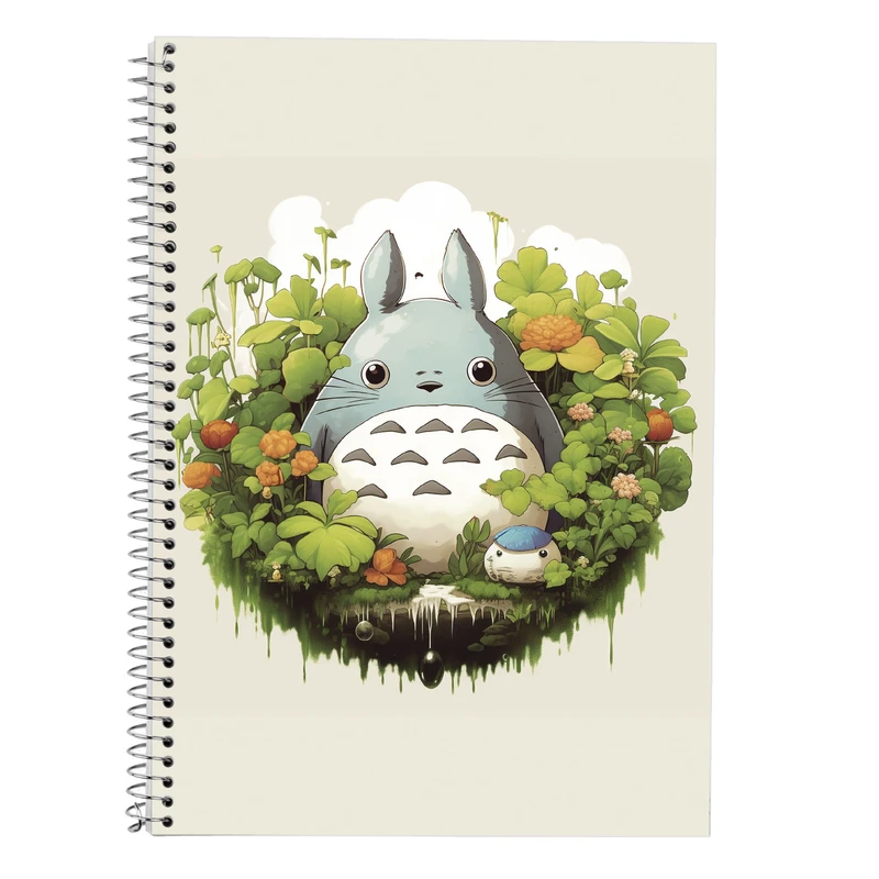 دفتر زبان 50 برگ مدوپد مدل دوخط طرح Ghibli کد DF2457