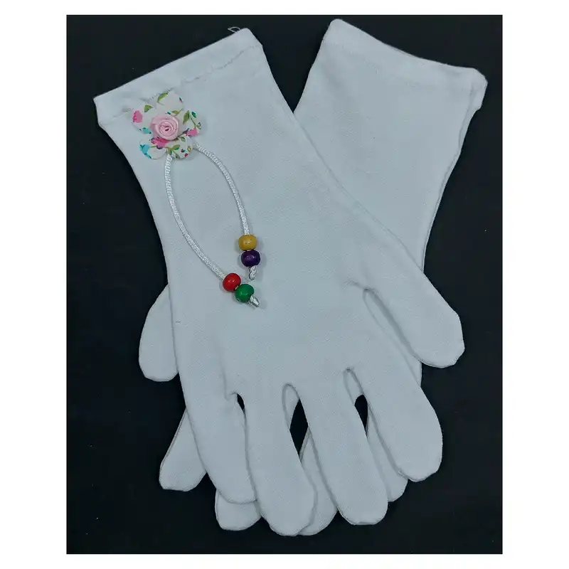 دستکش زنانه مدل گلدانه