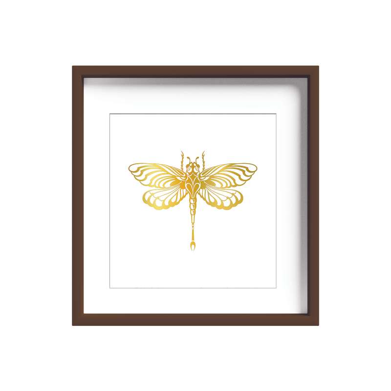 تابلو طلاکوب زرکات طرح پروانه مدل Butterfly
