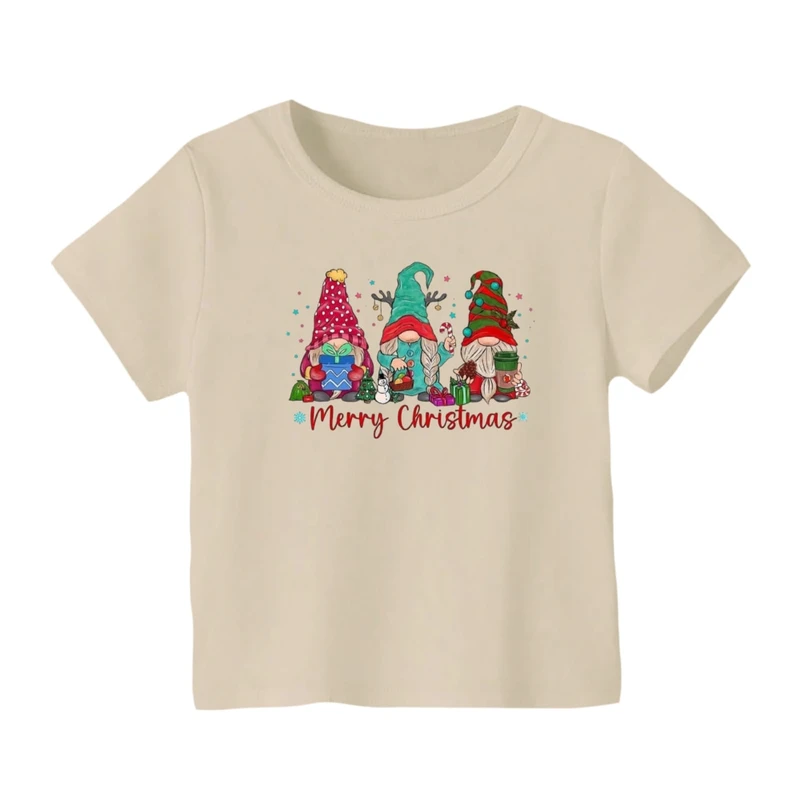 تی شرت آستین کوتاه بچگانه مدل بابانوئل کریسمس کد 37