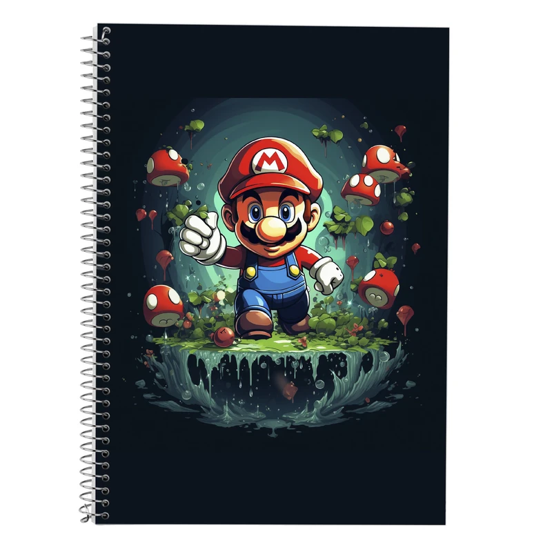 دفتر لغت 50 برگ مدوپد طرح سوپرماریو super mario کد DF2893