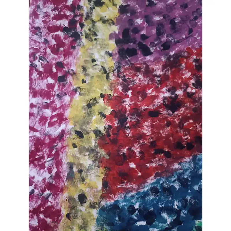 نقاشی رنگ روغن مدل انتزاعی کد 589