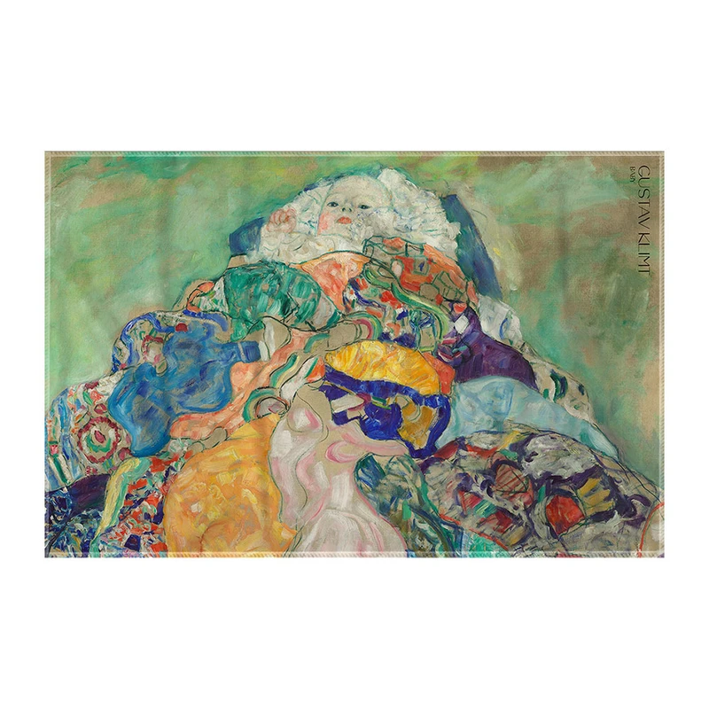 کاغذ کادو ترمه طراحان ایده مدل نوزاد از کلیمت کد art0084