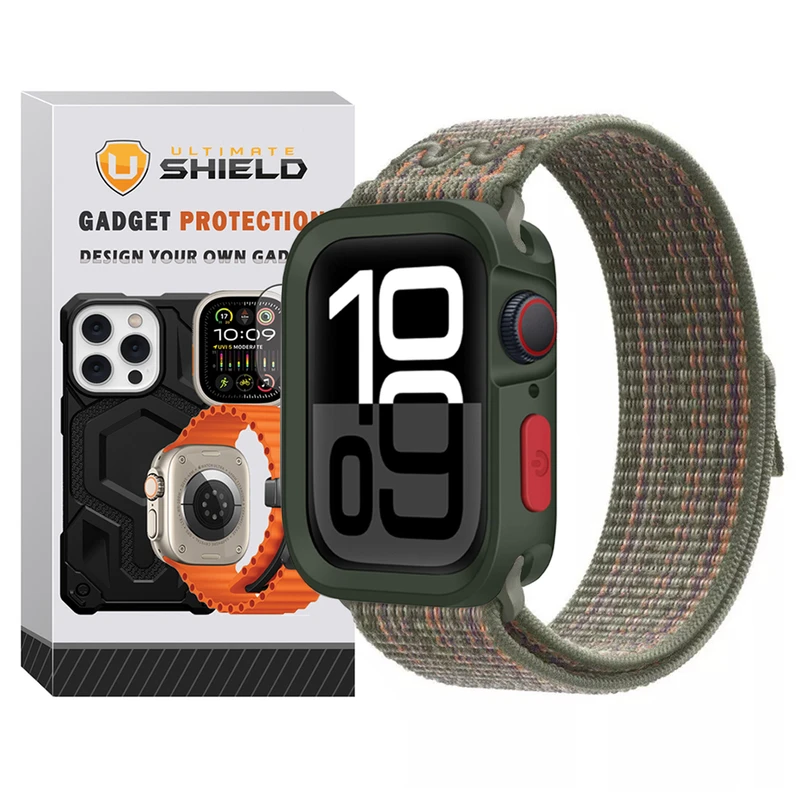 بند آلتیمیت شیلد مدل Hyper Defender مناسب برای اپل واچ 44 mm سری 6 به همراه کاور