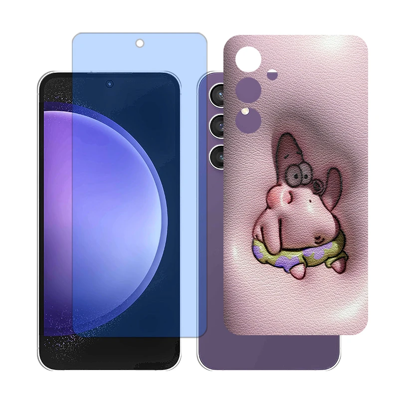 محافظ صفحه نمایش مات آنتی بلو گلس مدل Together مناسب برای گوشی موبایل سامسونگ Galaxy A55 به همراه برچسب پوششی پشت گوشی 
