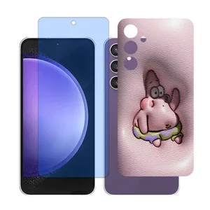 Glass Together model Matte Anti-blue Screen Protector Suitable for Samsung Galaxy A55 Mobile Phone with Back cover sticker