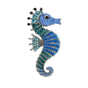 سنجاق سینه زنانه مدل اسب دریایی