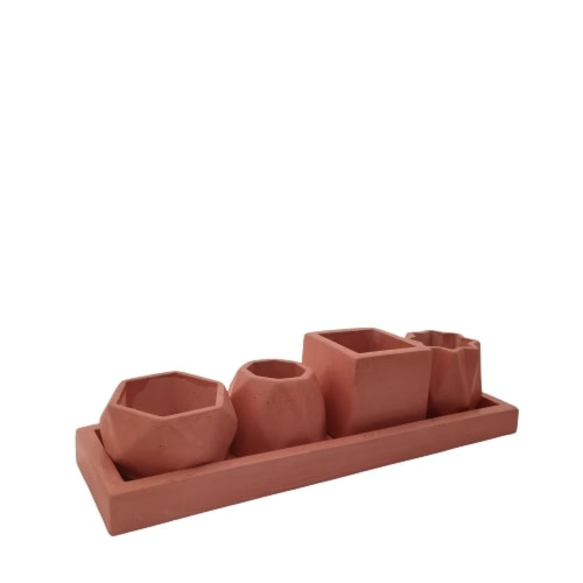 گلدان مدل مینیاتوری مجموعه 4 عددی