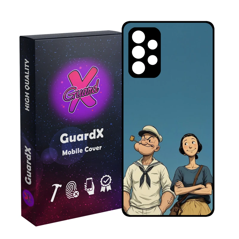 کاور گارد ایکس طرح ملوان زبل مدل 10930 مناسب برای گوشی موبایل سامسونگ Galaxy A32 4G