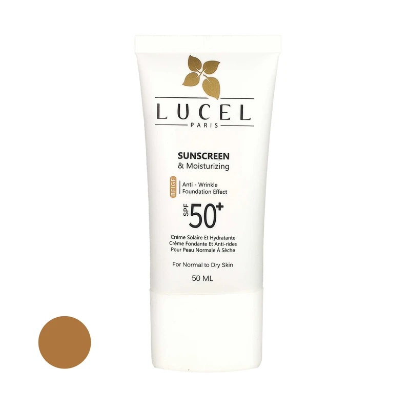 کرم ضد آفتاب رنگی لوسل SPF50 مدل B-D مناسب انواع پوست حجم 50 میلی لیتر