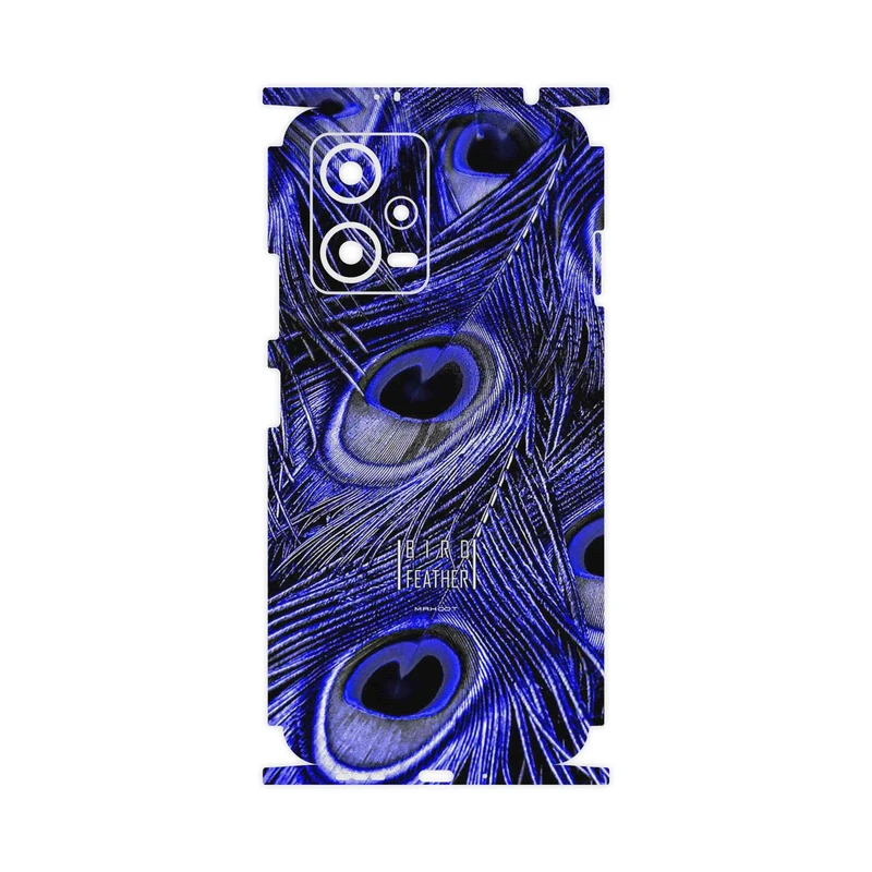 برچسب پوششی ماهوت مدل Purple Feather-FullSkin مناسب برای گوشی موبایل شیائومی Redmi Note 12 5G