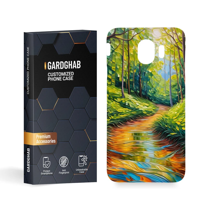  کاور گارد قاب مدل هنری مناسب برای گوشی موبایل سامسونگ Galaxy J4 2018