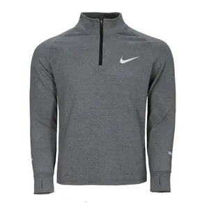 تی شرت آستین بلند ورزشی مردانه مدل نیم زیپ نیم داخل کرک 05