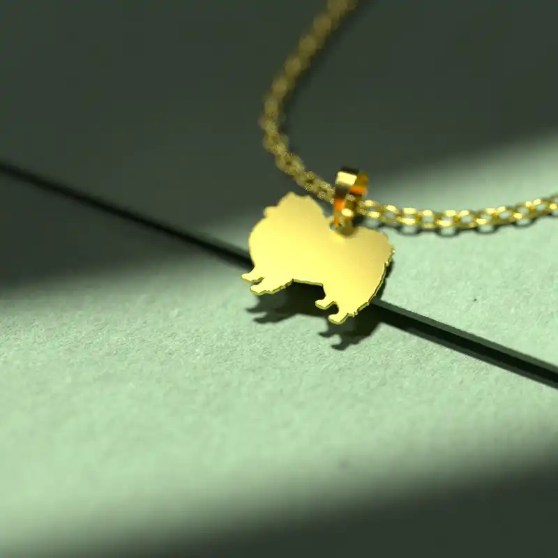 گردنبند طلا 18 عیار زنانه مدوپد مدل سگ کد J3-1-1181