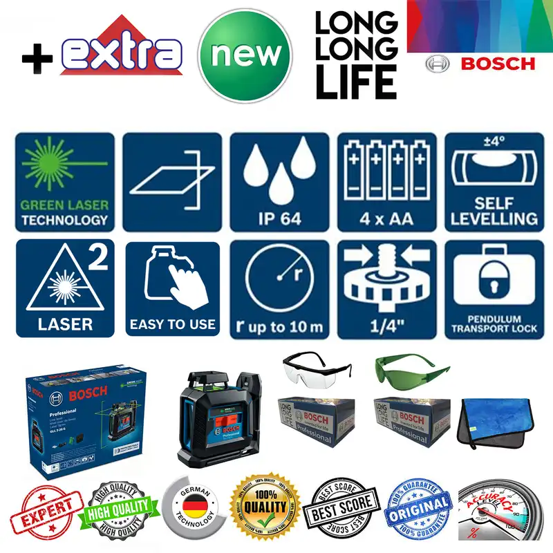 تراز لیزری بوش مدل Professional 360 ° -  GLL 2-20 G