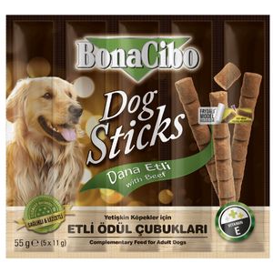 نقد و بررسی غذای تشویقی سگ بوناسیبو مدل Dog Sticks With Beef وزن 55 گرم توسط خریداران