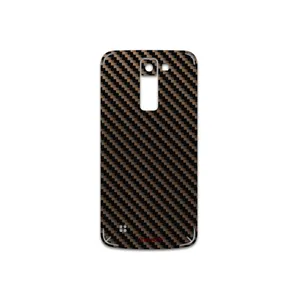MAHOOT Glossy-Brown-Fiber Cover Sticker for LG K8