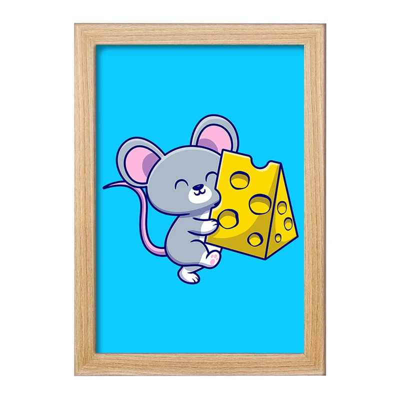 تابلو خندالو مدل  حیوانات بامزه موش کد 25439