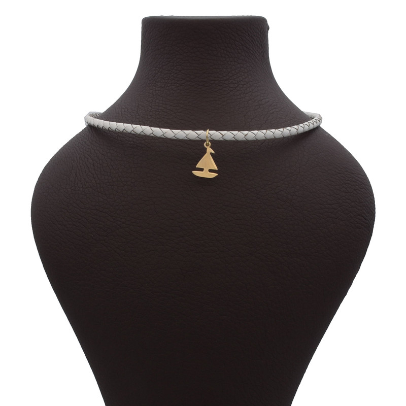 گردنبند طلا 18 عیار زنانه الن نار مدل قايق LN9813372