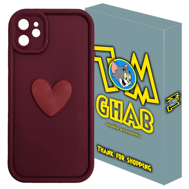 کاور تام قاب مدل سولید1 Heart مناسب برای گوشی موبایل اپل iPhone 11