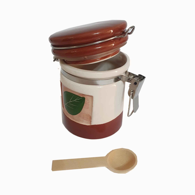 ست جا ادویه دنیلی طرح برگ کد V4-190LeaveX2 مجموعه 2 عددی