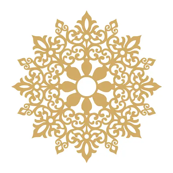 گل سقفی مدل 1301 سایز 59.5x59.5 سانتی متر