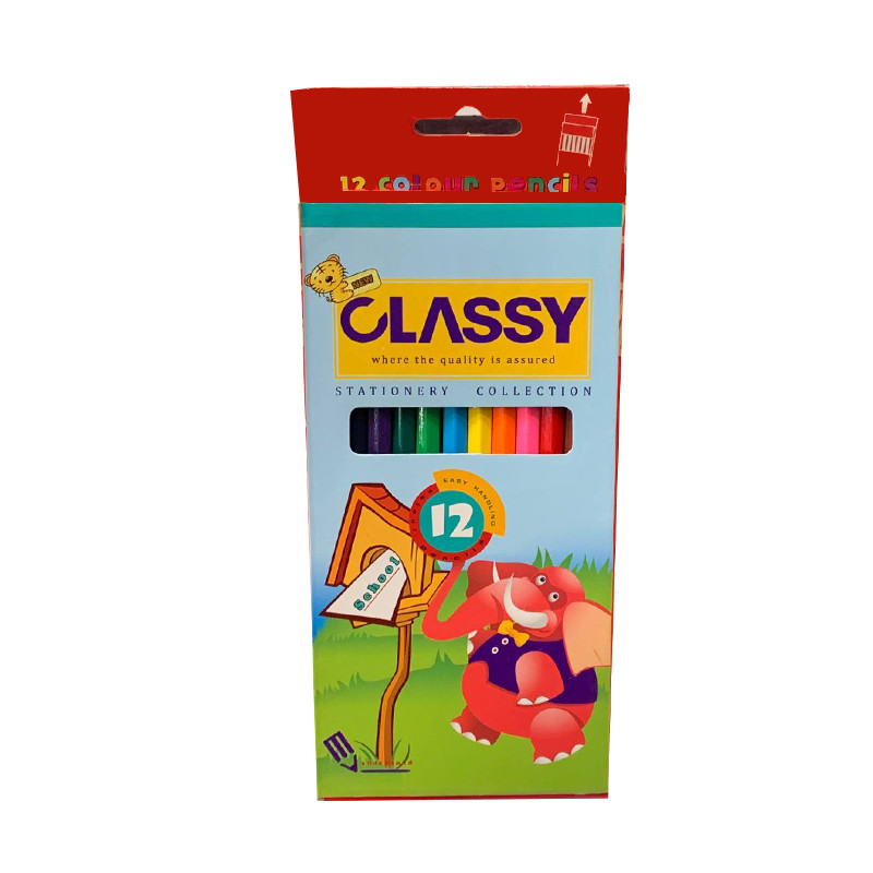  مداد رنگی 12 رنگ کلاسی کد 11