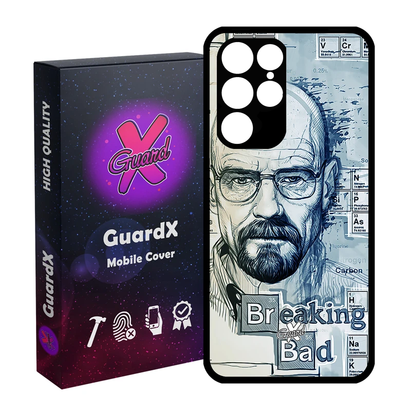کاور گارد ایکس طرح Breaking Bad مدل Glass10202 مناسب برای گوشی موبایل سامسونگ Galaxy S22 Ultra