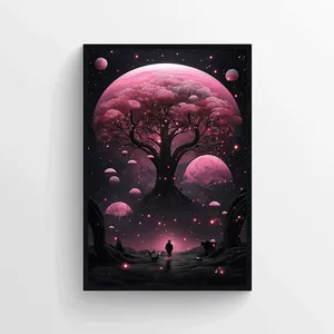 تابلو طرح Tree In Night مدل AX30