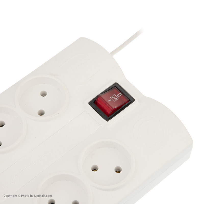 شش راهی برق کاوه مدل KV.6.TM.50M طول 50 متر