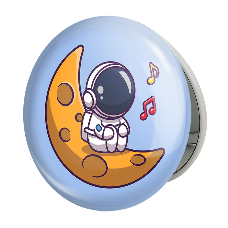 آینه جیبی خندالو طرح فضانورد مدل تاشو کد 25107 