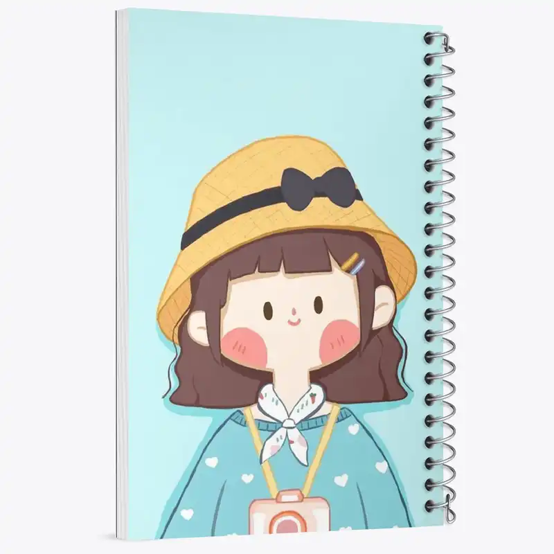 دفتر مشق 100 برگ خندالو طرح دخترانه فانتزی کد 25737