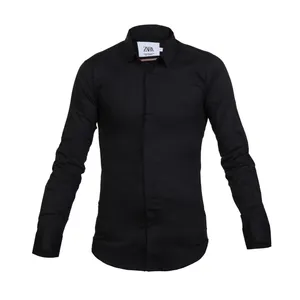 پیراهن آستین بلند مردانه مدل SARINAblkHAK2