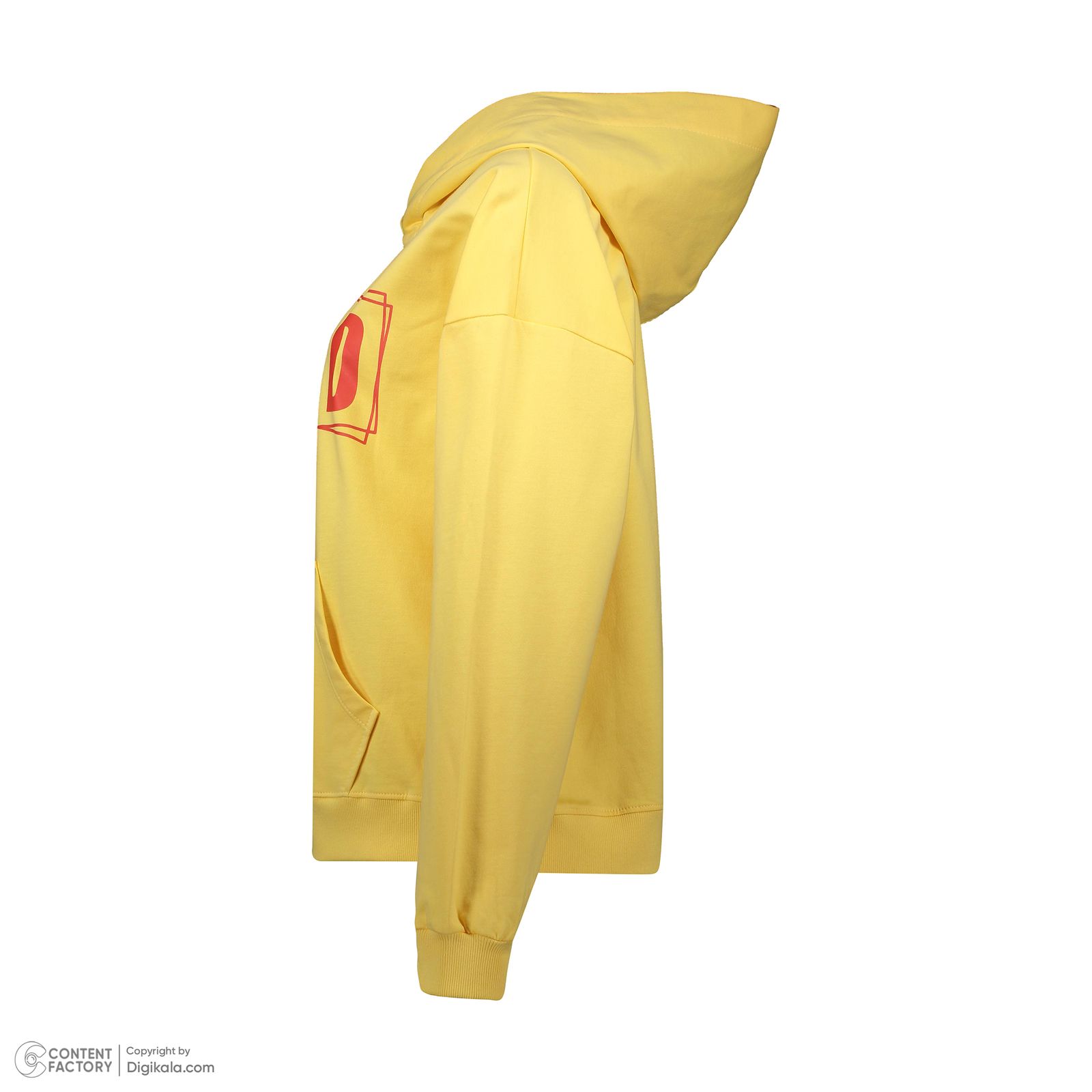 ست هودی و شلوار زنانه بهبود مدل 709061 رنگ زرد -  - 4