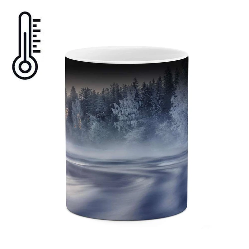 ماگ حرارتی کاکتی مدل منظره برفی کد mgh14976